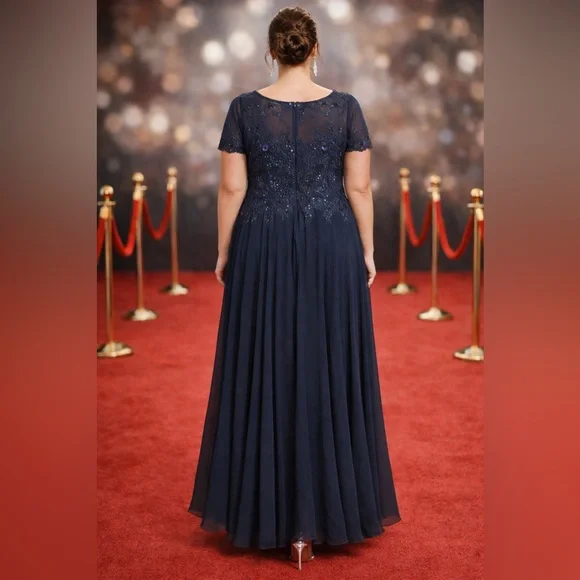 Nordstrom Navy Maxi Dress - Picture 2 of 10